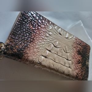 Brahmin | Skyler Diamondback Ombre Melbourne Genuine Leather Travel Wallet